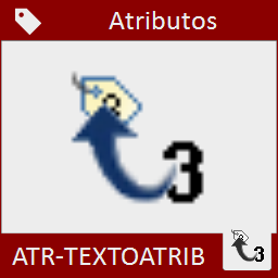 Sustituye el valor de un atributo con el valor de un texto marcado en el dibujo.