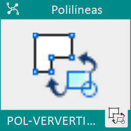 Marca con un bloque todos los vértices de las polilíneas seleccionadas.