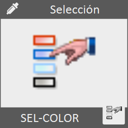 Permite seleccionar rápidamente entidades de un determinado color.