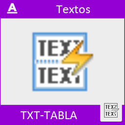 Este comando permite convertir una serie de textos en una tabla estándar de AutoCAD. Permite configurar el aspecto final de la tabla.