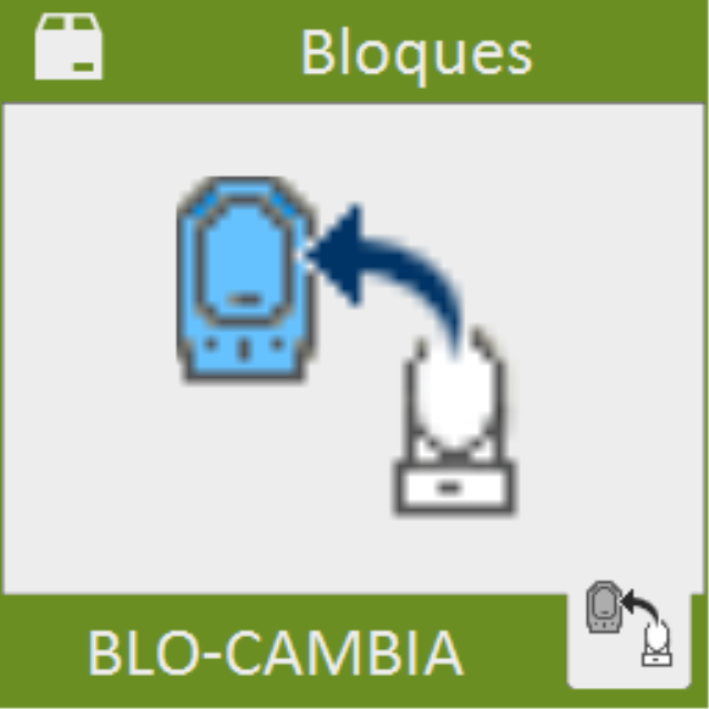Sustituye un bloque existente en el dibujo por un nuevo bloque