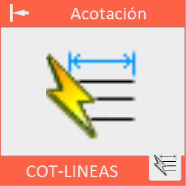 Acota automáticamente todas las entidades de línea seleccionadas.