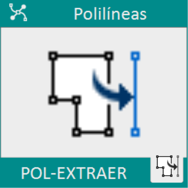Extrae un tramo de polilínea sin necesidad de explotarla.