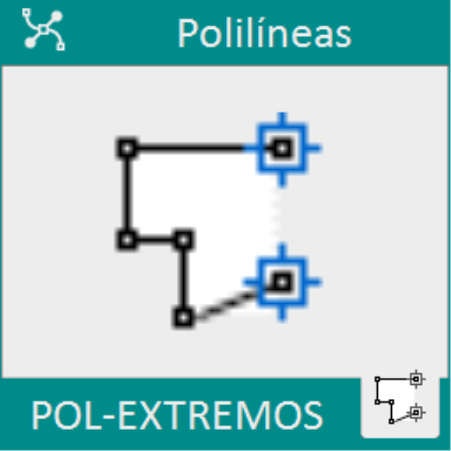 Marca temporalmente los extremos de las polilíneas seleccionadas que estén abiertas.