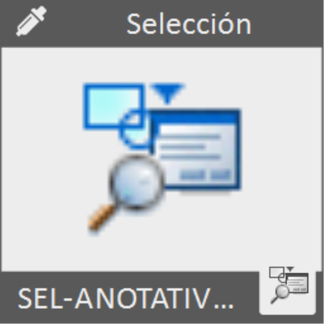 Selecciona todas las inserciones de bloque que sean anotativas.