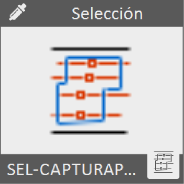 Permite seleccionar todas las entidades contenidas o tocadas por una polilínea o un circulo.