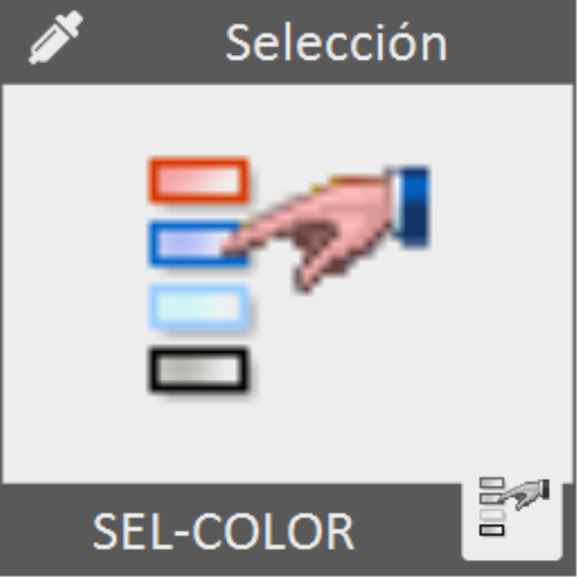 Permite seleccionar rápidamente entidades de un determinado color.