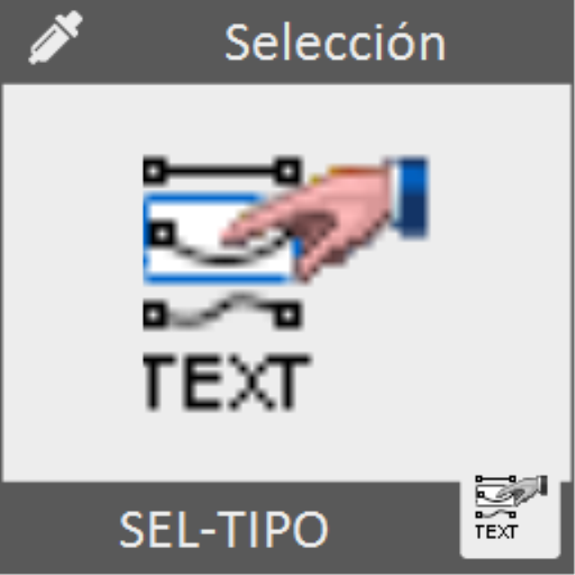 Selecciona todos los objetos de un determinado tipo (líneas, arcos, etc.).