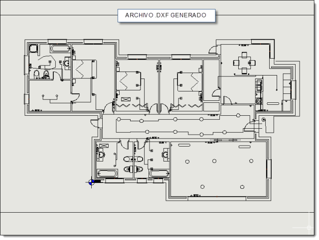 Crear un archivo DXF del dibujo actual poniendo todas las entidades en la capa 0, color blanco y tipo de línea continuo