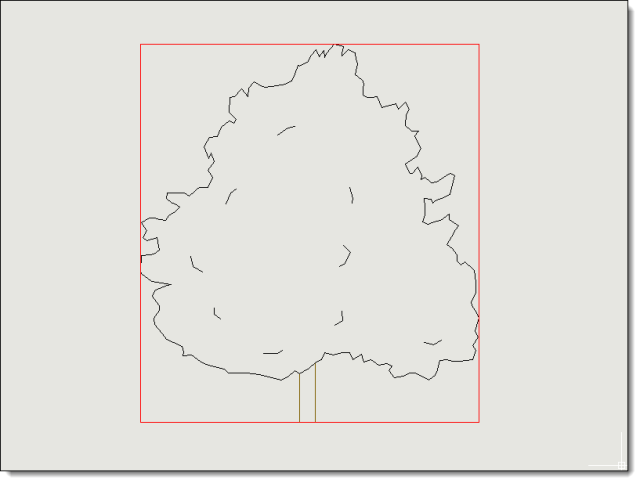 Crea un recuadro que engloba perfectamente cualquier entidad seleccionada en el dibujo.