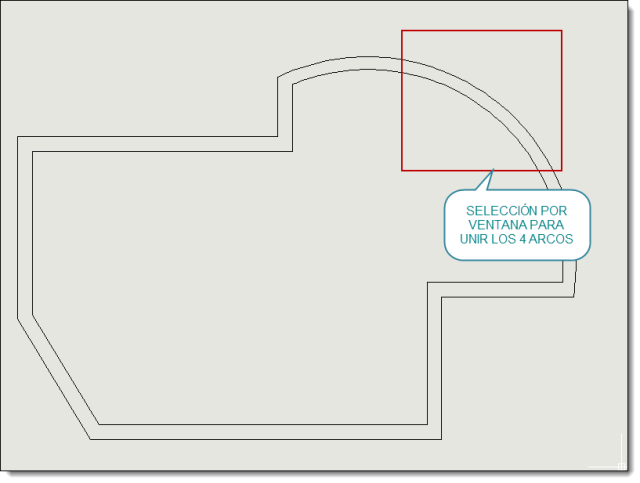 Une 2 arcos para formar una sola entidad de arco.