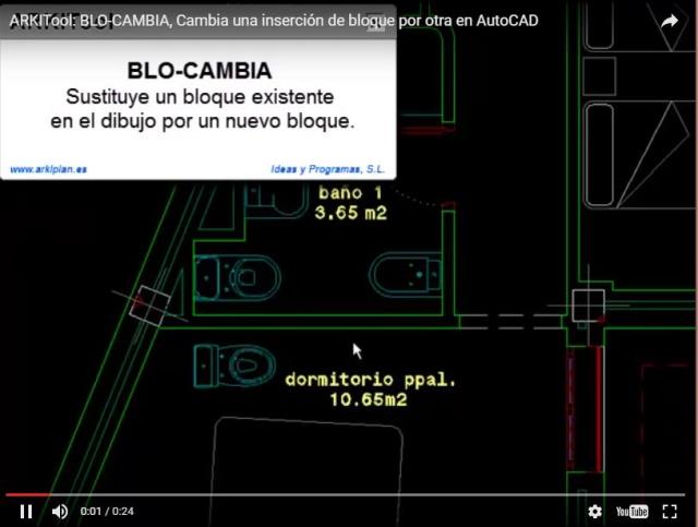 Sustituye un bloque existente en el dibujo por un nuevo bloque